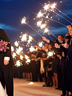 24 velas sparkles 60cm casamento brinde 2 isqueiro maçarico