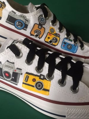 All star pintado a mão fotógrafo