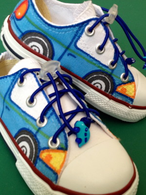 All star pintado a mão modelo carrinho