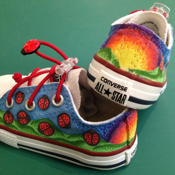 Imagem 2 - All Star Pintado A Mão Modelo Ladybug
