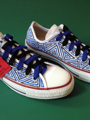 All star pintado a mão modelo pitágoras
