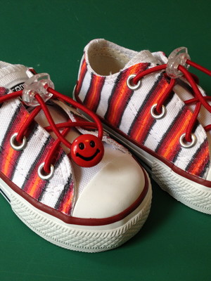 All star pintado a mão modelo stripeskid