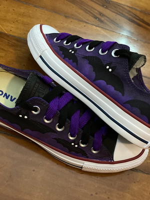 All star pintado a mão morcegos