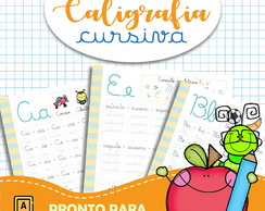 Caderno Atividades Caligrafia Cursiva para Crianças