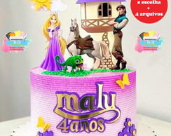 Arquivo Corte - Topo Rapunzel 2-cod-831
