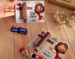 Arquivo de Corte Card Batom Páscoa Cristã