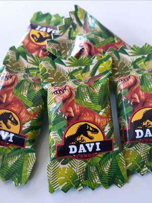 Balas personalizadas dinossauros