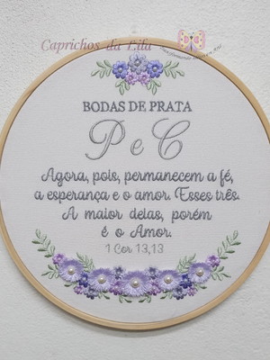 Bastidor casamento bodas de prata