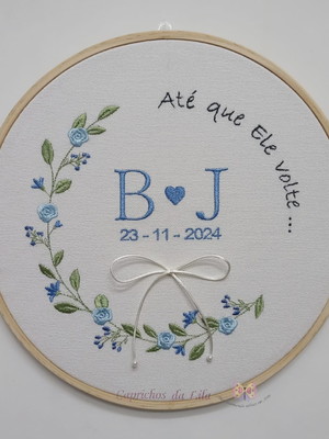 Bastidor porta alianças casamento