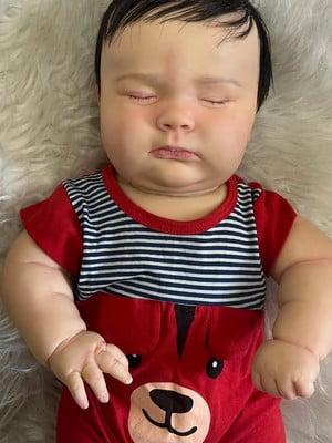 Bebê reborn joseph menino dormindo realista