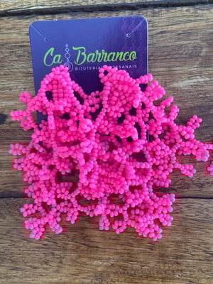 Brinco alga pink neon