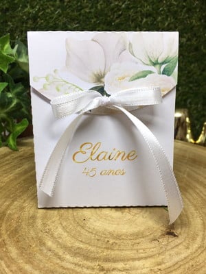 Caixinha de lembrancinha pequena - floral