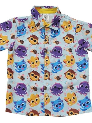 Camisa bolofofo festa temático infantil