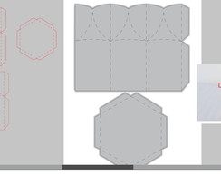 Centro de Mesa Sextavado -molde Limpo + 4 Arquivos de Brinde