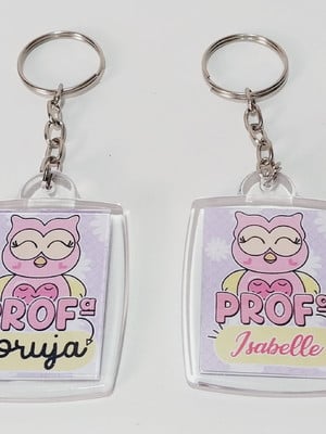 Chaveiro personalizado acrilico - c/07 unidades