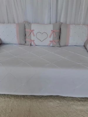 Combo kit berço + kit cama 12 peças