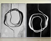 Imagem 2 - CONJ QUADROS ABSTRATOS MODERNO MINIMALISTA FLOW ART- 40X60CM