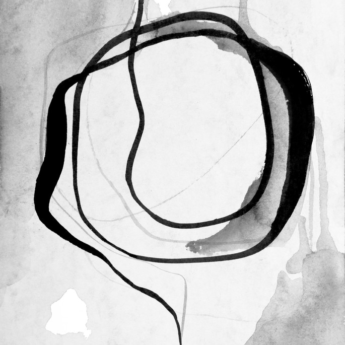 Imagem 3 - CONJ QUADROS ABSTRATOS MODERNO MINIMALISTA FLOW ART- 40X60CM