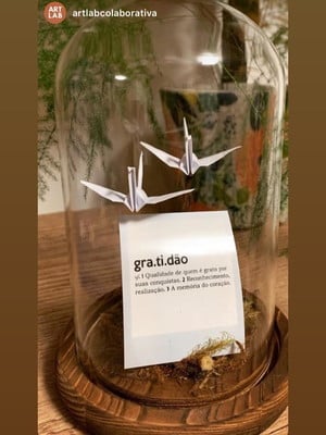 Cúpula da gratidão com tsurus