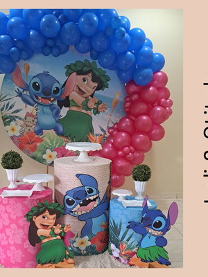 Decoração de festa lilo stitch