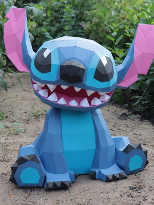 Escultura de papel stitch