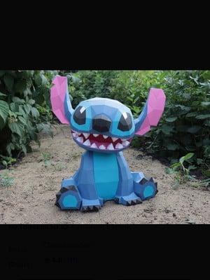 Escultura de papel stitch