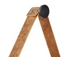 Imagem 2 - Espelho Decorativo Adnet Preto Alça Corino Rajada 60cm
