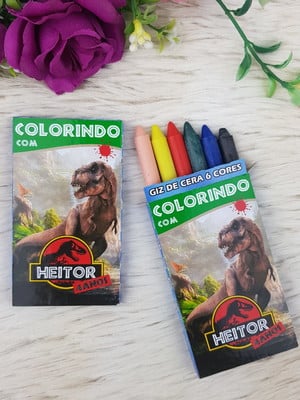 Giz de cera dinossauro