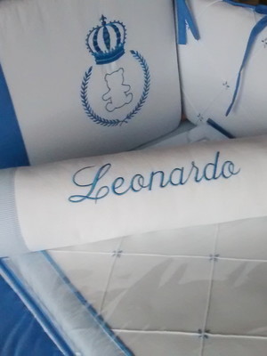 Kit berço menino azul completo