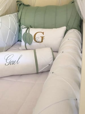 Kit berço personalizado verde