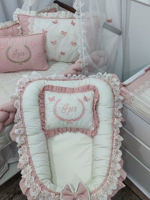 Enxoval completo personalizado jardim encantado rose