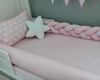 Imagem 2 - Kit Cama Montessoriano Rosa Nuvem - 5261p - Completo