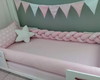Imagem 1 - Kit Cama Montessoriano Rosa Nuvem - 5261p - Completo