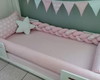 Imagem 3 - Kit Cama Montessoriano Rosa Nuvem - 5261p - Completo