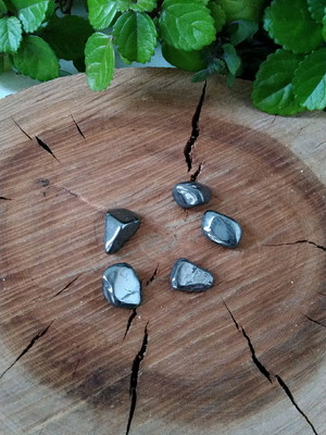Kit de 5 pedras hematita rolada