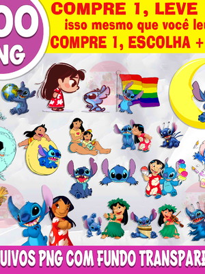 Kit digital lilo e stitch = compre 1, leve 12 + envio rápido