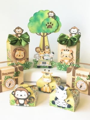 Kit festa infantil safari