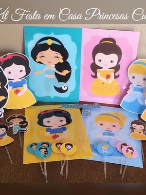 Kit festa princesas cute