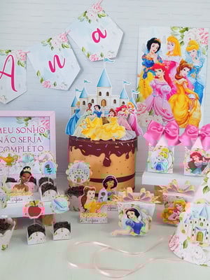 Kit festa princesas disney
