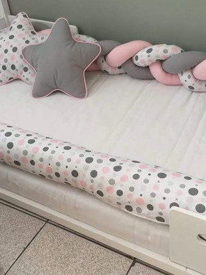 Kit cama montessoriano rosa cinza - 5261a - completo