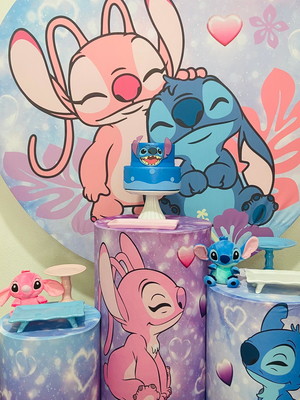 Kit pegue e monte lilo stitch - locação