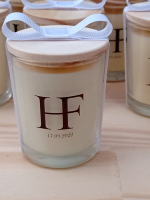 Lembrança casamento vela aromática 60g