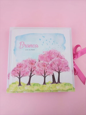 Livro do bebê e caixa jardim encantando