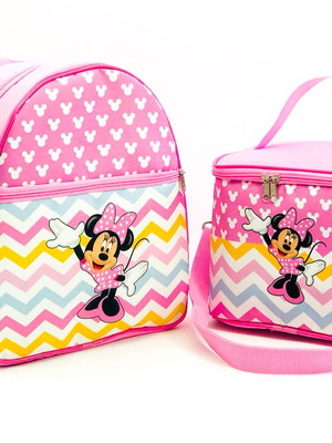 Mochila e lancheira térmica personalizada c/ nome da criança
