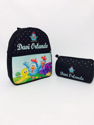 Mochila personalizada c/ nome da criança