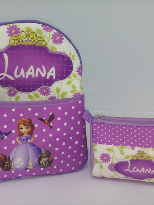 Mochila personalizada com o da criança