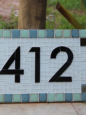 Número em mosaico