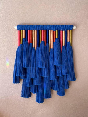 Painel decorativo em macrame