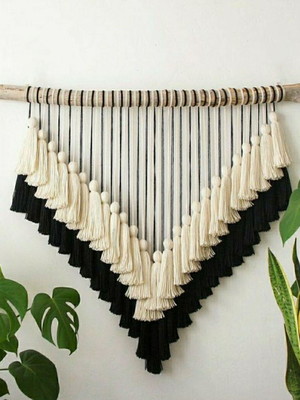 Painel decorativo em macrame
