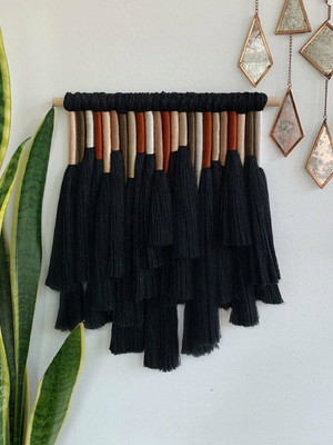 Painel decorativo em macrame